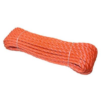 Polytouw12 mm, 10 - 30 m Docken Polyethylen (PE) Seil oranje