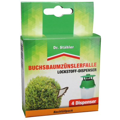 Navulverpakking voor buxusboorders - 4 feromoonverspreiders