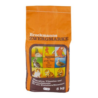 Brockmanns Zwergmarke - 5 kg Mineralfutter für Tauben Geflügel und Kaninchen