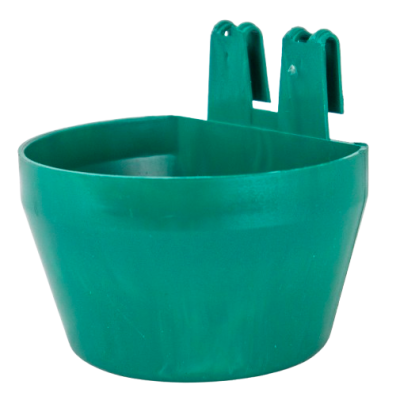 Drink- en voerbak om op te hangen voor tentoonstellingen - Zellnapf-groen