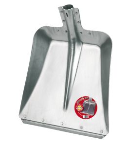 Aluschaufel professionele grootte 9 2, 5mm sterk, 36 cm breedte, met stalen rand