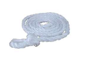Polytau 2 m met kleine lus, wit - Bindtouw van polypropyleen (PP)