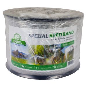 Breedband 40 mm breed met 13 aders van roestvrij staal 200m - geslagen draad 4 cm breed