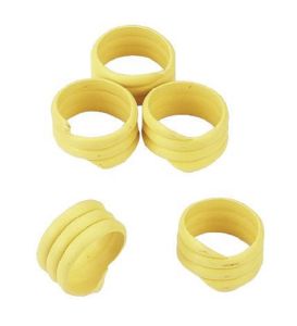Kip ringen, geel, 20 stuk Pack