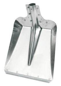 Aluschaufeln Größe 7  2,5 mm stark, 36 cm mit Stahlkante