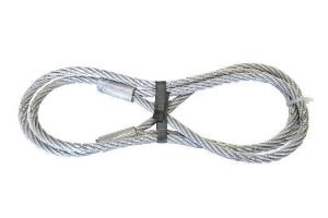 Staaldraad met 2 lussen, 2.0 m x 12 mm, 1250 kg