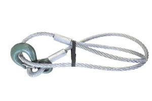 Staaldraad met lus en haak, 1,50 m x 12 mm, 1250 kg