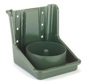 Groene zout lek stenen houder, PVC, met ronde invoegen