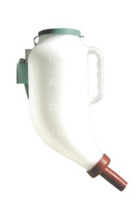 Droge voedingsfles 4 L incl. schonere &amp; kunststof beugel