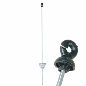 Hek bar, ronde grasland met ring isolator 105 cm, 25 stuks per karton