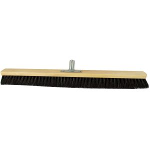 Kamer bezem 80 cm, paardenhaar (crin), met metalen Stokhouder