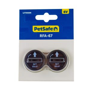 2 reservebatterijen 6V, RFA-67 geschikt voor PIF-300-21, PRF-3004W-20 en anti-blaf halsband
