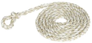 Poly touw 2,40 m, kleine lus, wit