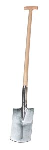Spade met schacht, gesmeed staal