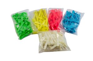 Oor tag Twintak, leeg, rood, blauw, geel, groen, wit - 50 stuks / Pack
