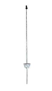 Grasland hek pole, oval met ring isolator 105 cm, 25 stuks per karton