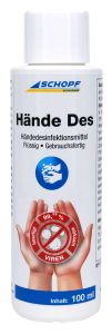 Schopf Hände Des Händedesinfektionsmittel 100 ml