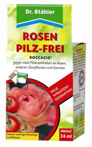 Boccaccio ® Roses Mushroom Vrij van Dr Stahler, 24 ml fles - suspensieconcentraat fungicide tegen schimmelziekten