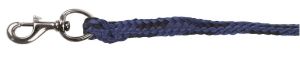 Leiden touw van klassieker, 200 cm. met module haak, blauw/zwart
