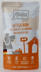 Quetschie "Kip, eend & gierst" - 125g sappige kip met malse eend op wortels & gekookte gierst