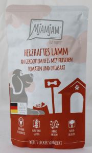 Quetschie "Lam &amp; Rijst" - 125g hartig lamsvlees op rijst met verse tomaten