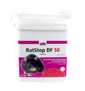 Kerbl RatStop DF 50 Cereal 2500 g (Difenacoum) - giftige tarwe, graanvlokken, rattengif