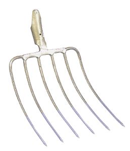 Bereiding van kuilvoer vork 6 tanden, 35 x 29, met lente duels