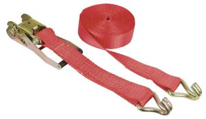 Sjorringen band 2-delige, 8 m x 50 mm, 5000 kg, Red