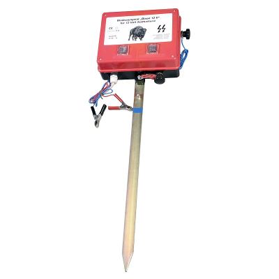 Hek batterij apparaat Bison met grond staaf