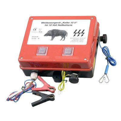 Elektrische batterij hek apparaat Eider Keiler met aardingsstaaf