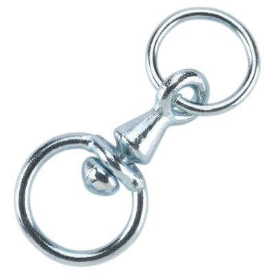 Wartel voor koe ketting, gegalvaniseerd met ring, 8mm