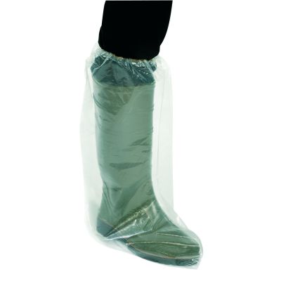 Überziehstiefel Einmal Überschuhe mit Gummizug - Schutzkleidung Seuche Virus Hygiene Einwegstiefel