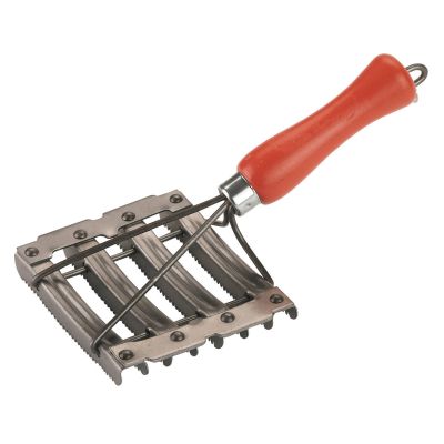 Striegel aus Metall 8 reihig - Metallstriegel