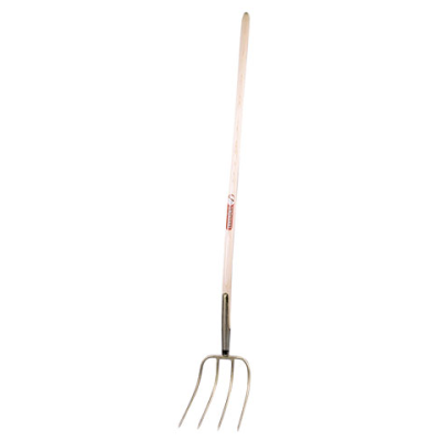 Mest vork oogst koning, 4 vingers breed, 33 x 28, shaft 135 cm