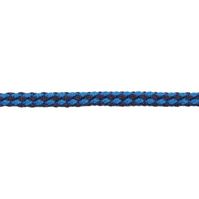 Exclusieve leadrope 200 cm. met paniek haak, Navy/licht blauw