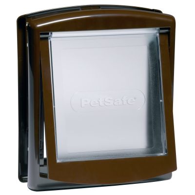 Staywell® originele 2-weg huisdier deur kleine brown voor katten en honden - K730SGIFD