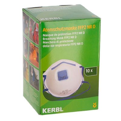 Gasmasker FFP 2D met klep - 10 Stück / Pack