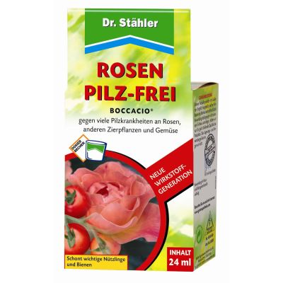 Boccaccio ® Roses Mushroom Vrij van Dr Stahler, 24 ml fles - suspensieconcentraat fungicide tegen schimmelziekten