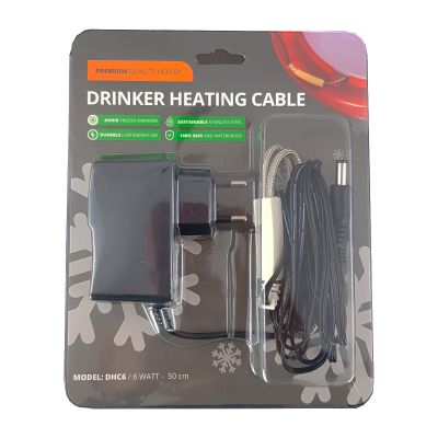 Verwarmingskabel voor drinkbakken voor kleine dieren - 50 cm, 6 watt