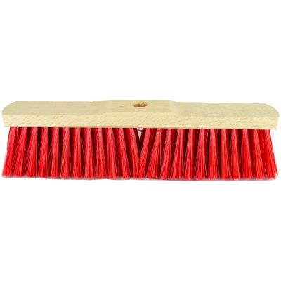Kamer bezem 40 cm Elaston rood met schacht gat
