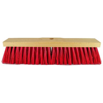Straatbezem 50 cm, Elaston rood, rijshout
