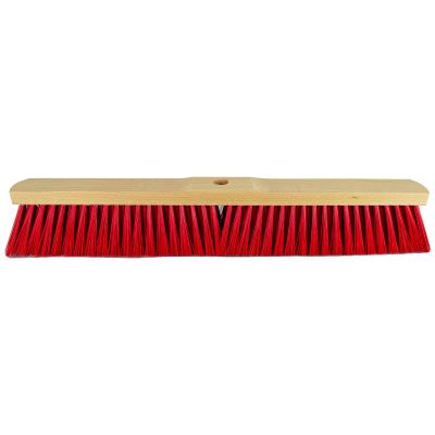 Kamer bezem 60 cm Elaston rood met schacht gat