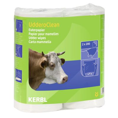 Uier papier, dubbele, UdderoClean 2 x 200 vellen