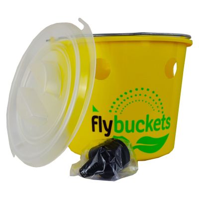Flybuckets vliegenval - vliegenbescherming voor paarden (zonder lokstof)