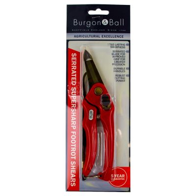Klauwschaar "Burgon and Ball" in rood voor schapen en geiten - getand
