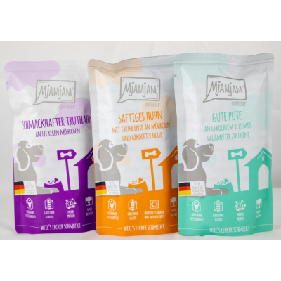 Proefpakket I "Rund, wild, lam &amp; kalfsvlees" - 4x 125g knijpertjes om verschillende smaken te proberen