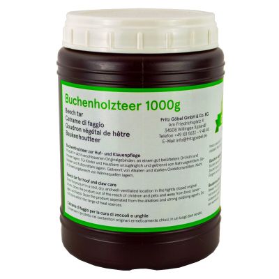 1 kg Beukenhoutteer Houtteer Hoefteer Lokmiddel wildbroed dik