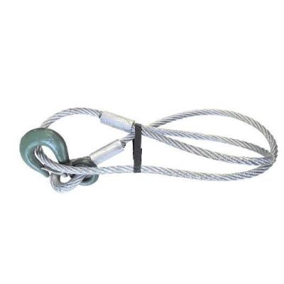 Staaldraad met lus en haak, 1,50 m x 12 mm, 1250 kg