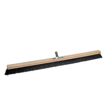 Kamer bezem 100 cm, haar mengen, met metalen Stokhouder