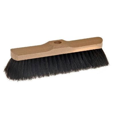 Kamer bezem 28 cm, paardenhaar (crin), met schacht gat